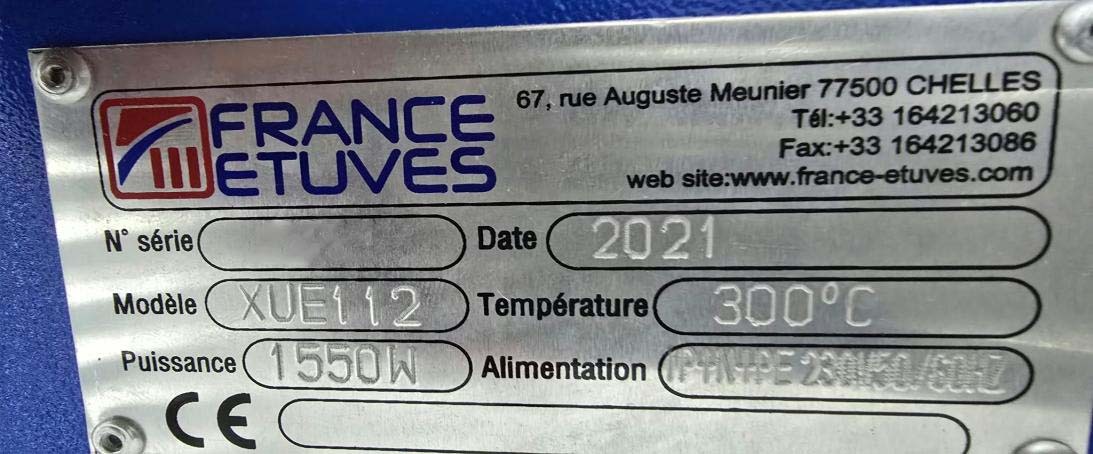 사진 사용됨 FRANCE ETUVES XUE112 판매용