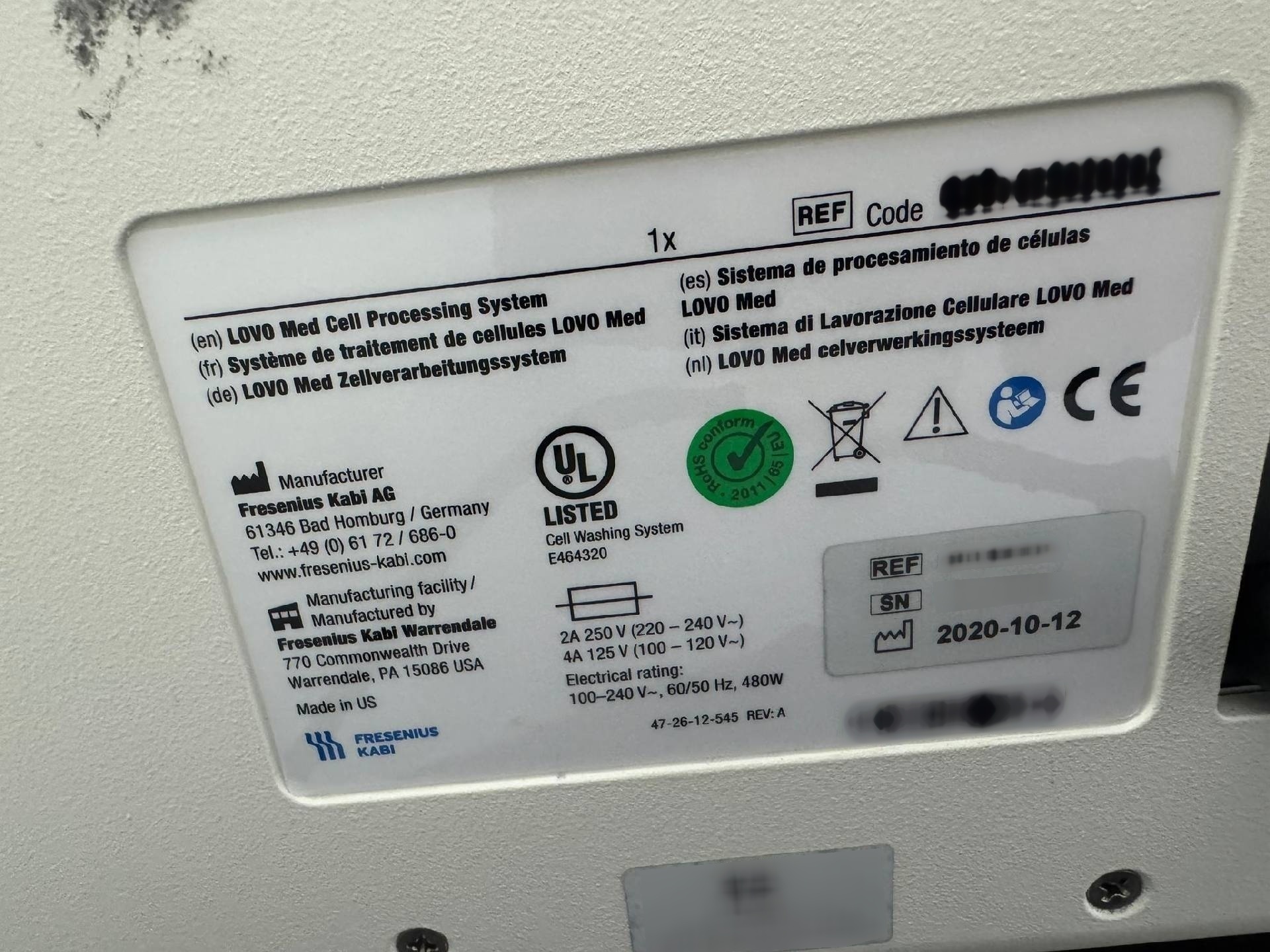 사진 사용됨 FRESENIUS KABI 6R4900C 판매용