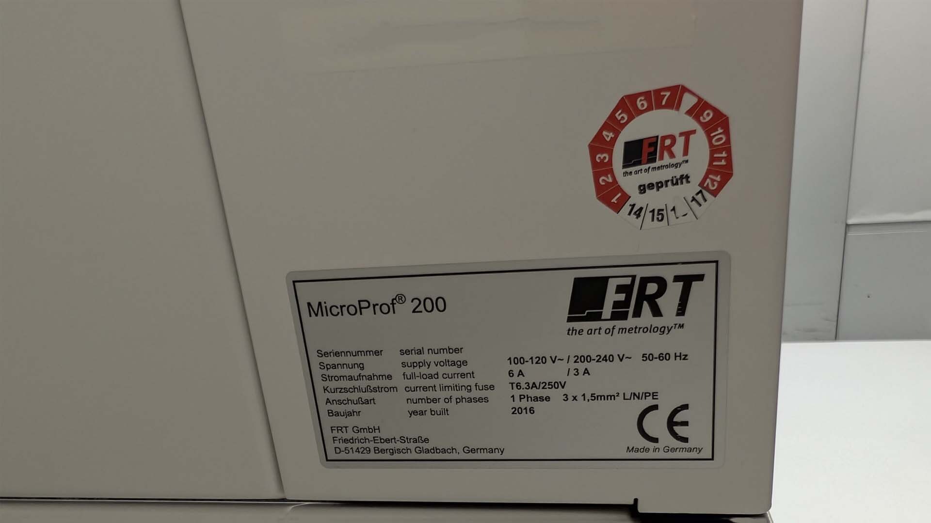 사진 사용됨 FRT MicroProf 200 판매용