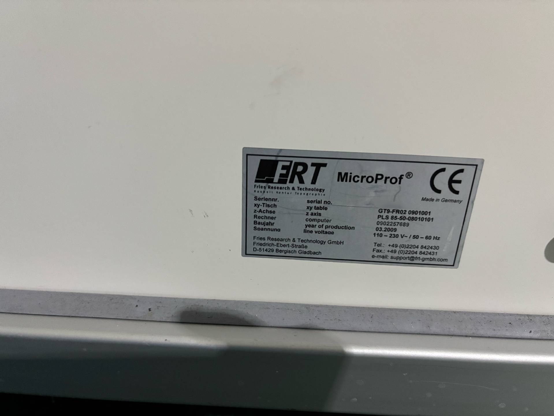 사진 사용됨 FRT MicroProf 300 판매용