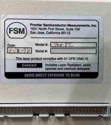 Photo Used FSM / FRONTIER SEMICONDUCTOR 500TC For Sale