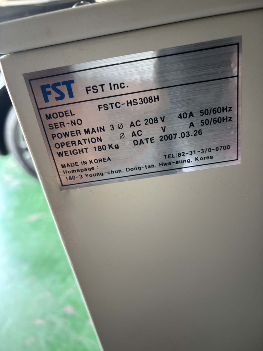 Foto Verwendet FST FSTC-HS308H Zum Verkauf