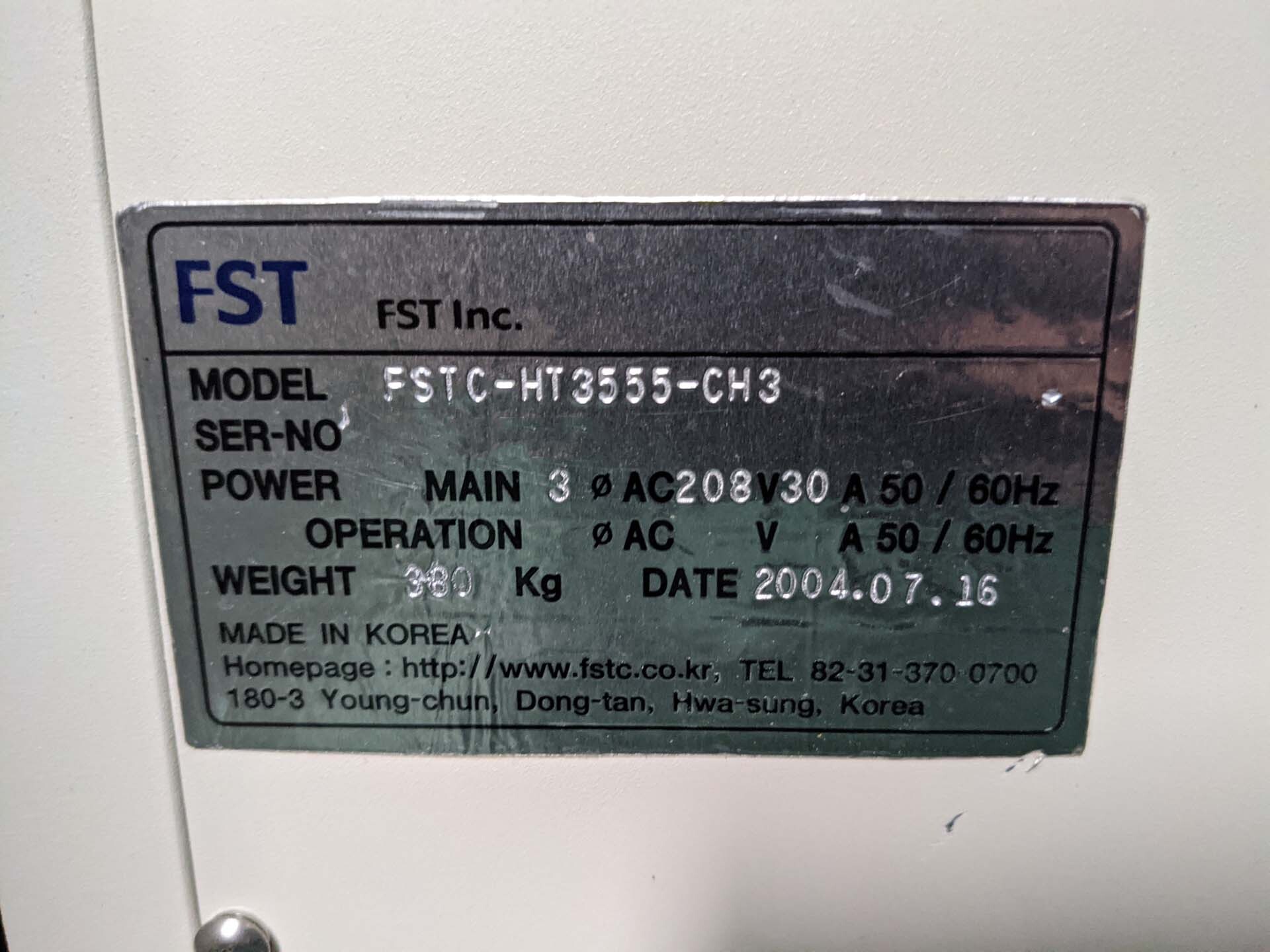 圖為 已使用的 FST FSTC-HT3555 待售