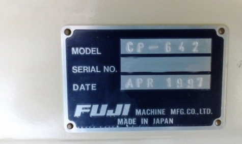 图为 已使用的 FUJI CP 642 待售