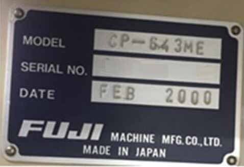 圖為 已使用的 FUJI CP 643ME 待售