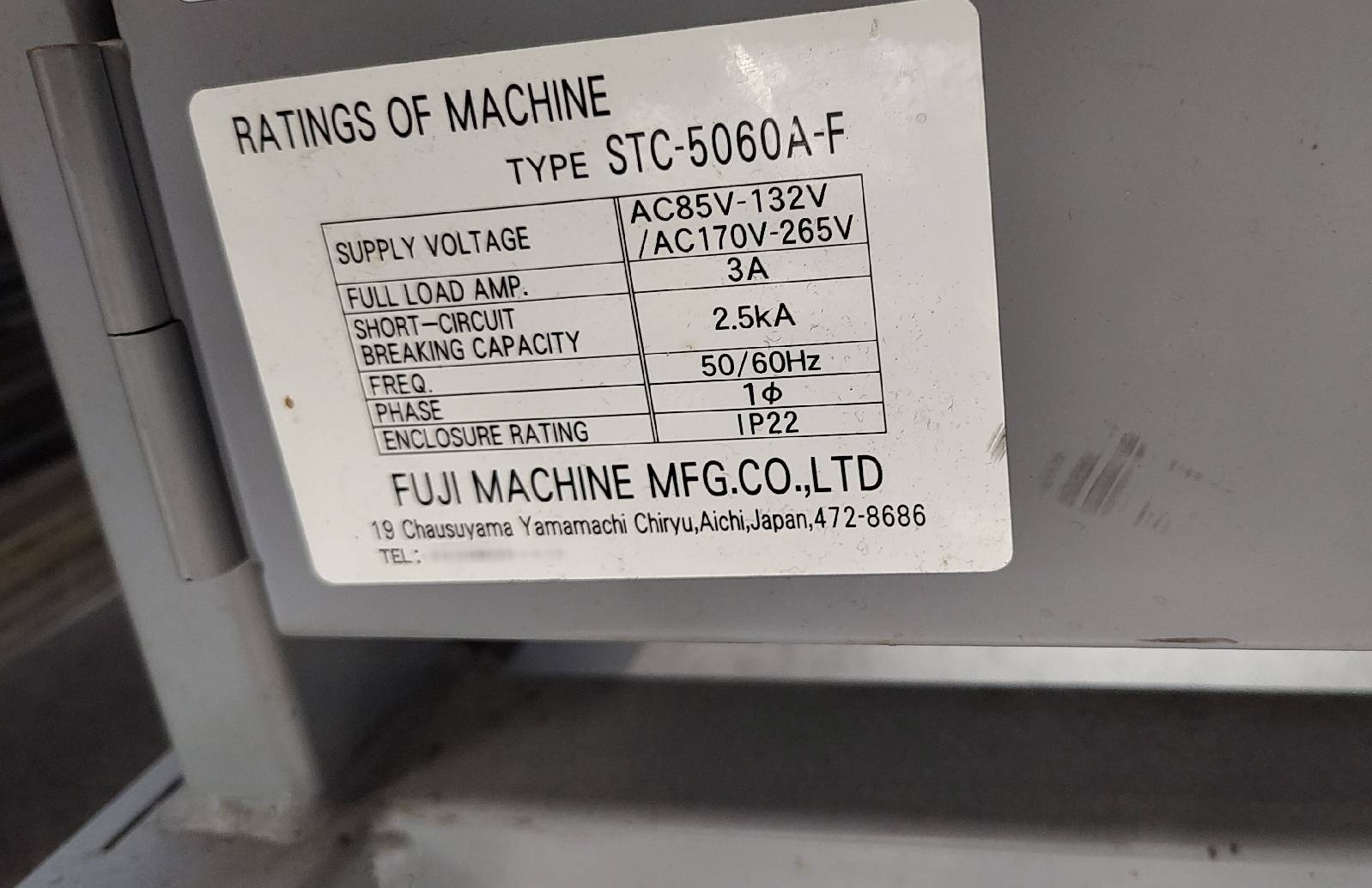 圖為 已使用的 FUJI STC-5060A-F 待售