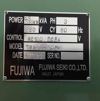 Photo Used FUJIWA TEP 30-30EV For Sale