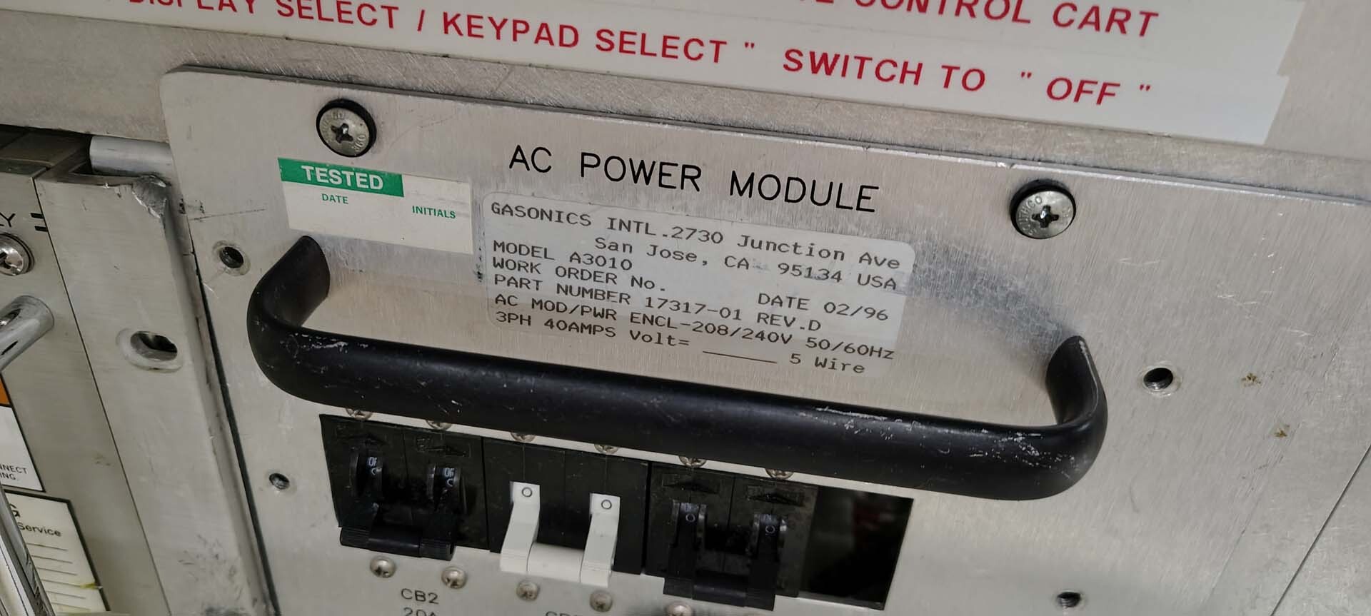 Photo Utilisé GASONICS / NOVELLUS Aura 3010 À vendre