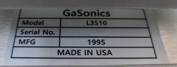 圖為 已使用的 GASONICS / NOVELLUS L 3510 待售