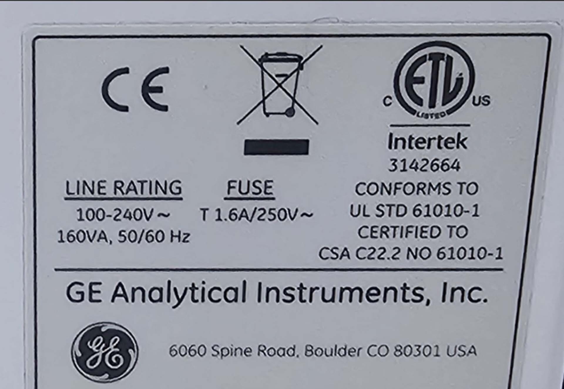 圖為 已使用的 GE ANALYTICAL INSTRUMENTS Sievers M9 待售