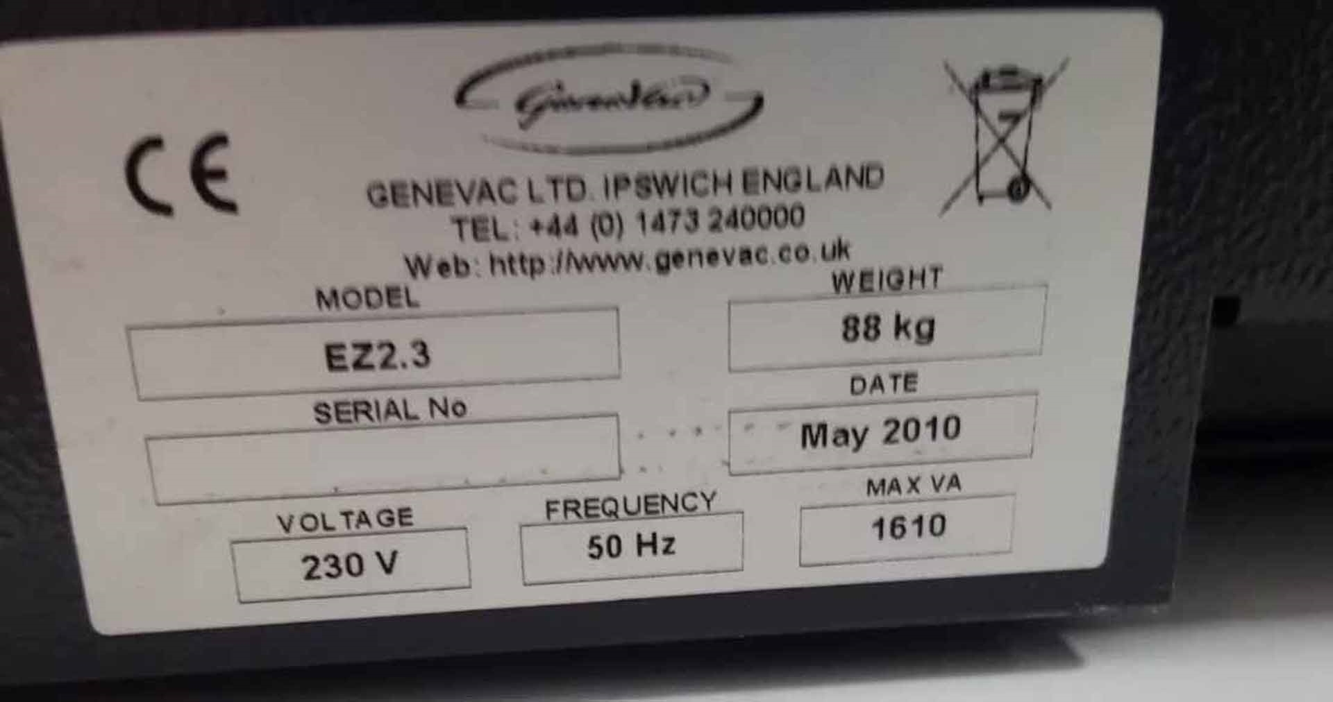 Photo Used GENEVAC EZ-2 Plus For Sale