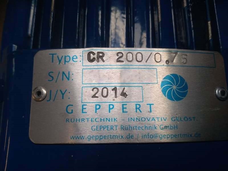 Photo Used GEPPERT CR 200 / 0.75 For Sale