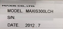 圖為 已使用的 GIGALANE / MAXIS 300LCH 待售
