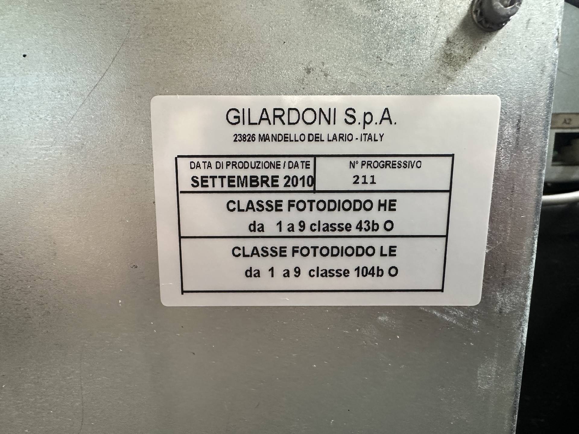 圖為 已使用的 GILARDONI FEP ME 640 待售