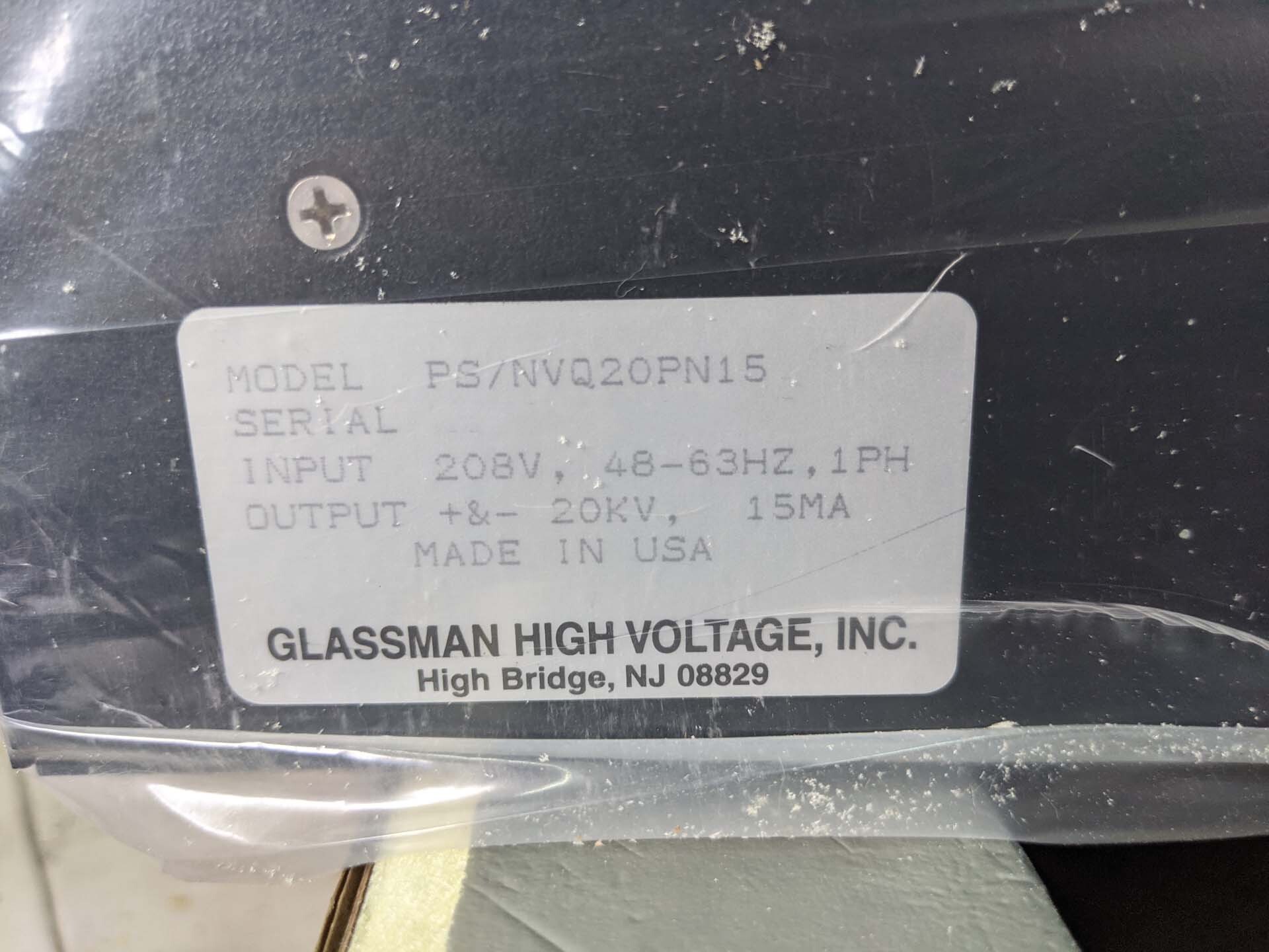フォト（写真） 使用される GLASSMAN HIGH VOLTAGE INC PS / NVQ20PN15 販売のために