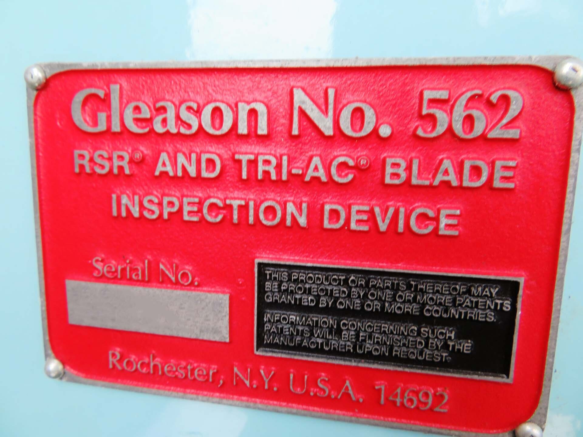 Photo Used GLEASON 562 For Sale