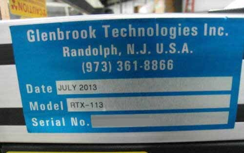 Photo Used GLENBROOK TECHNOLOGIES RTX-113 For Sale