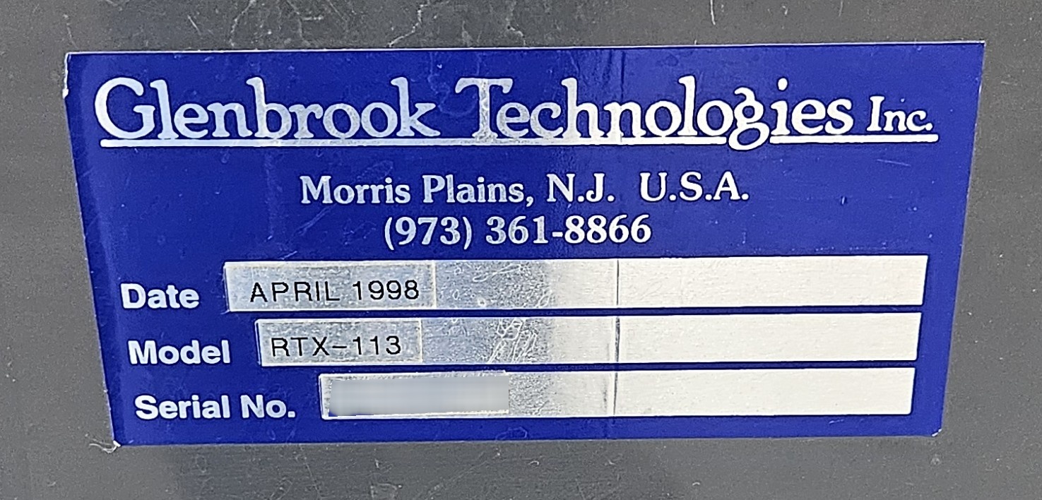 Foto Verwendet GLENBROOK TECHNOLOGIES RTX-113 Zum Verkauf