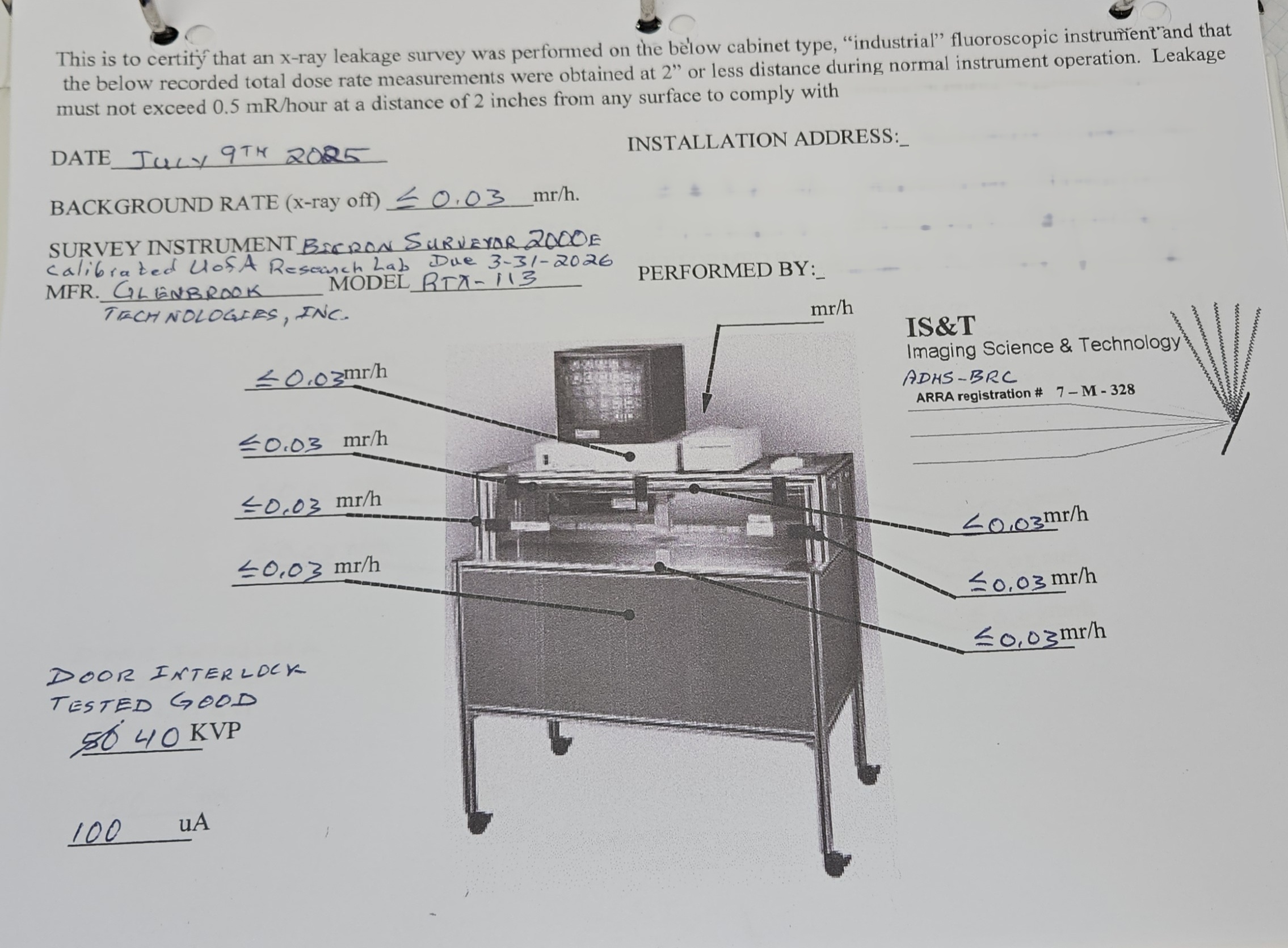 Foto Verwendet GLENBROOK TECHNOLOGIES RTX-113 Zum Verkauf