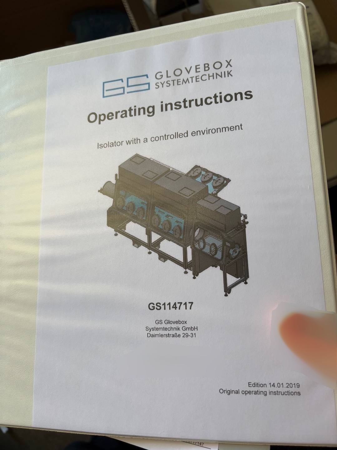 Foto Verwendet GLOVEBOX SYSTEMTECHNIK Glovebox Zum Verkauf