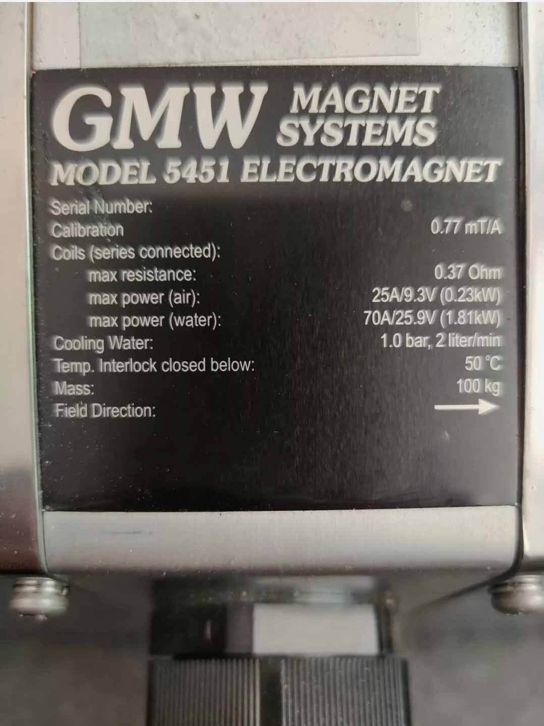 フォト（写真） 使用される GMW MAGNET SYSTEMS 5451 販売のために