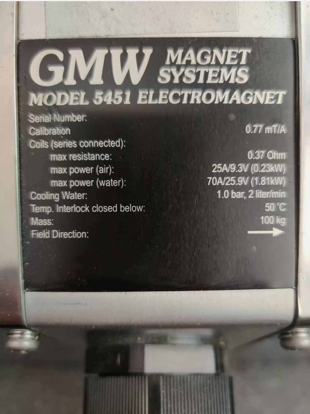 图为 已使用的 GMW MAGNET SYSTEMS 5451 待售