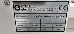 사진 사용됨 GOPEL OptiCon AdvancedLine CLX 판매용