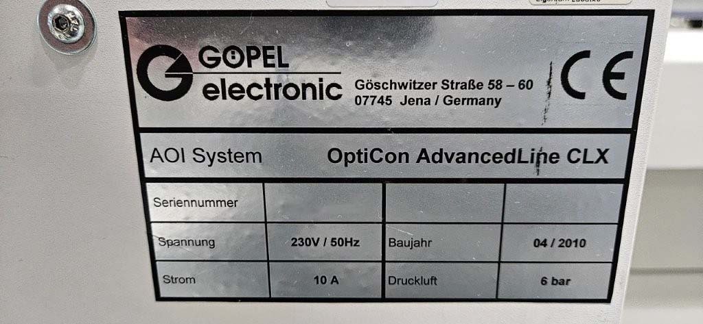 사진 사용됨 GOPEL OptiCon AdvancedLine CLX 판매용