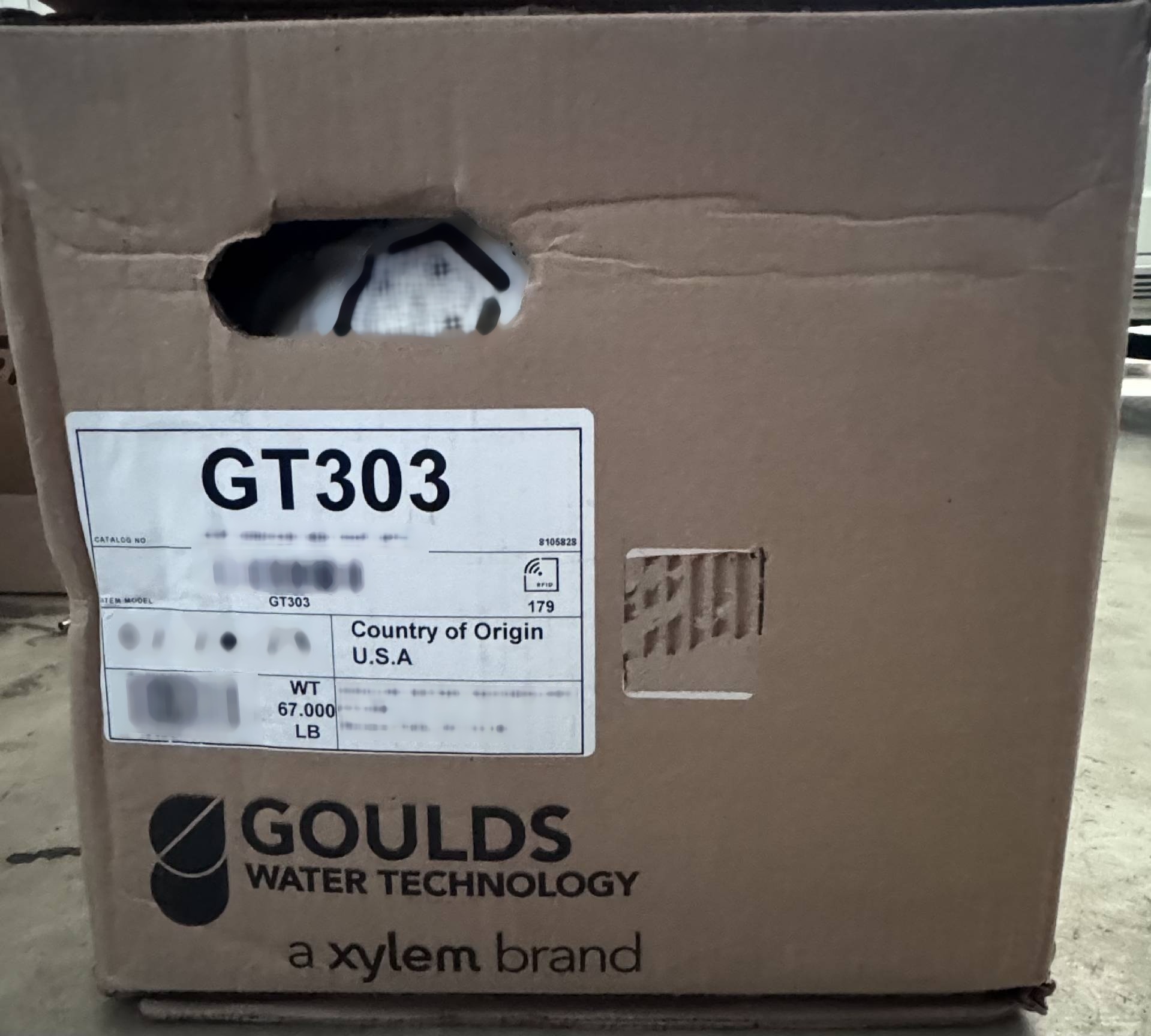 사진 사용됨 GOULDS GT303 판매용