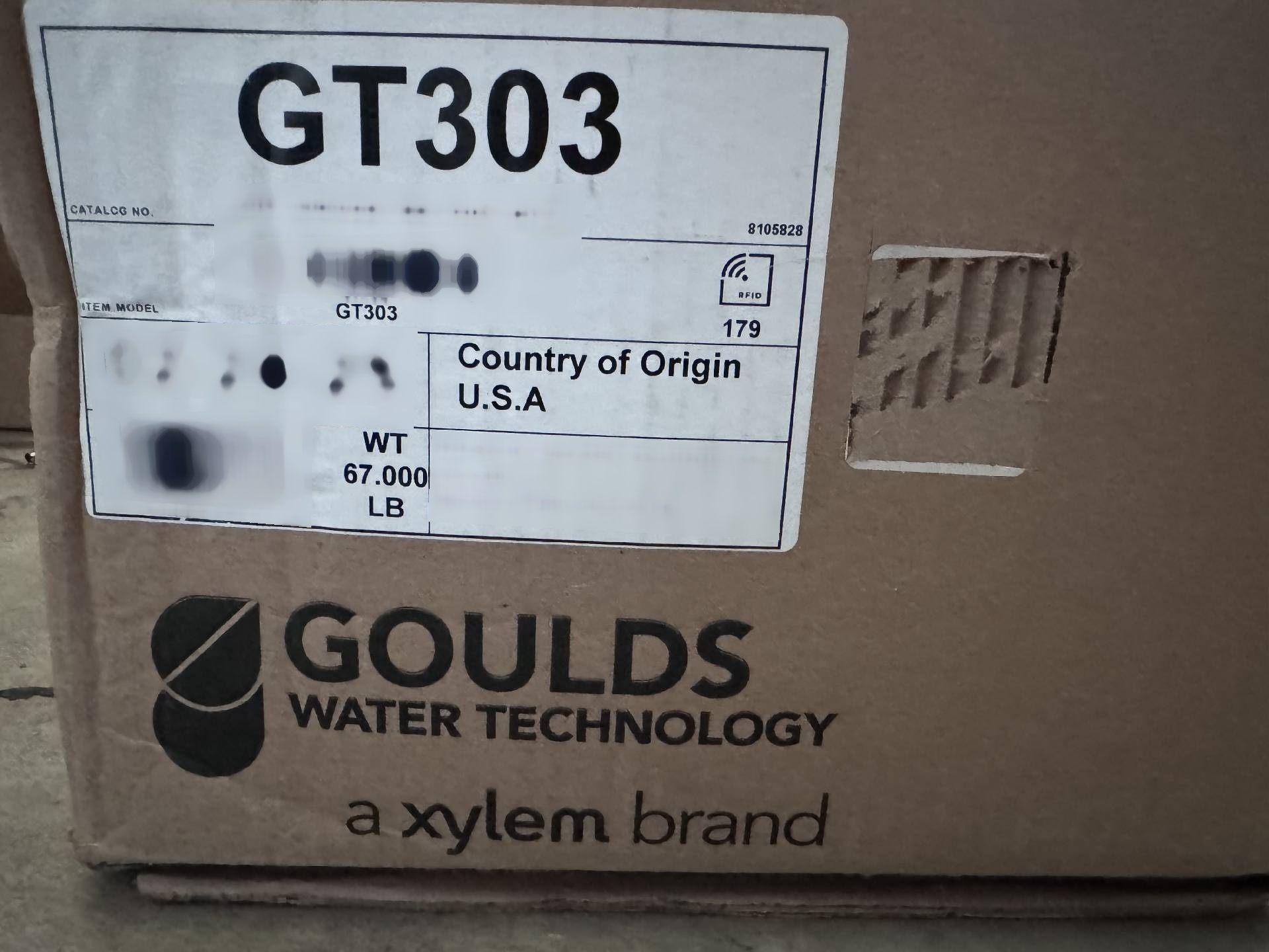 사진 사용됨 GOULDS GT303 판매용