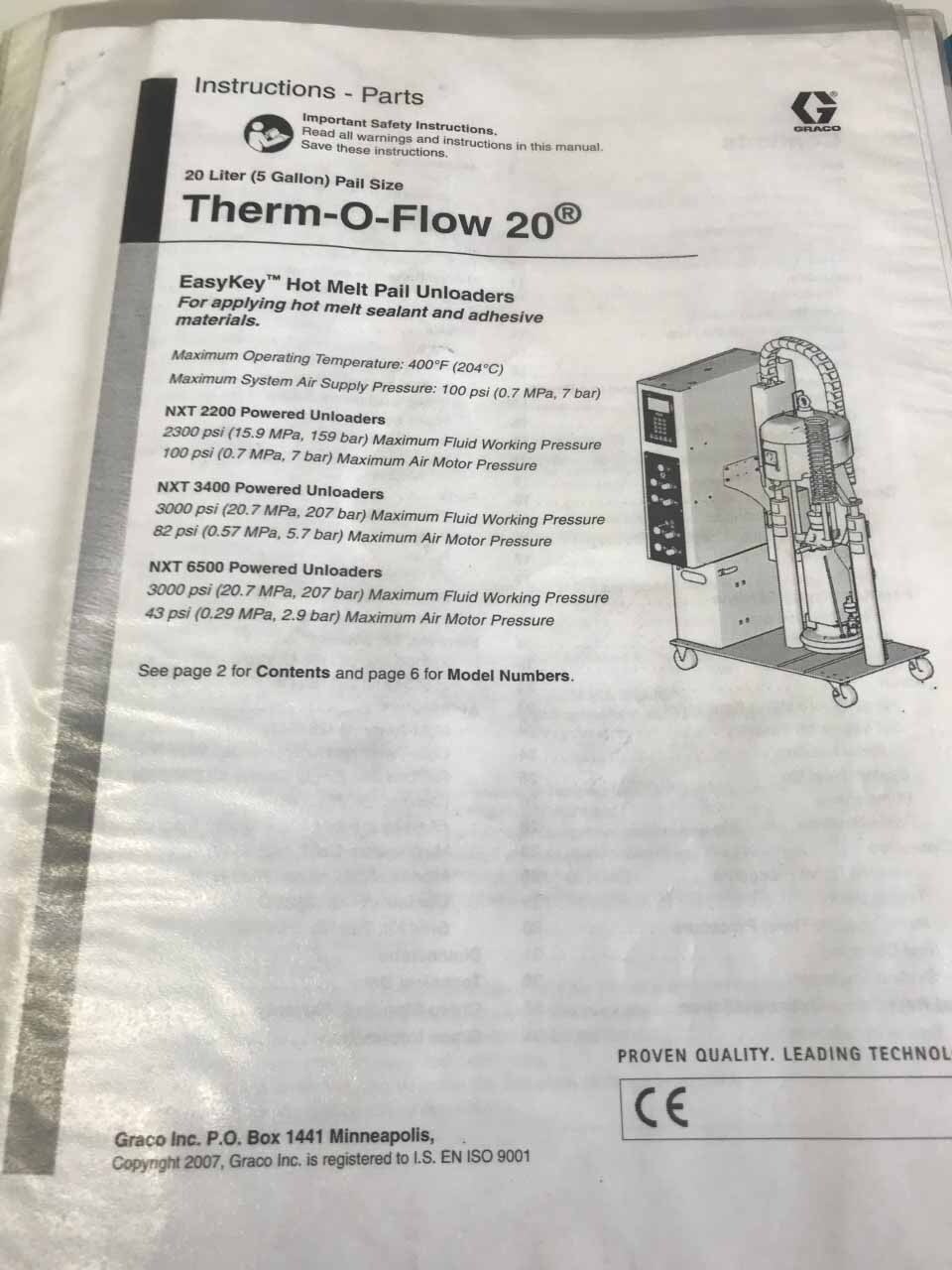 Foto Verwendet GRACO Therm-o-Flow 20 Zum Verkauf