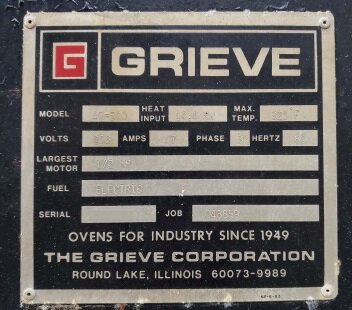GRIEVE AG-500 #9293382