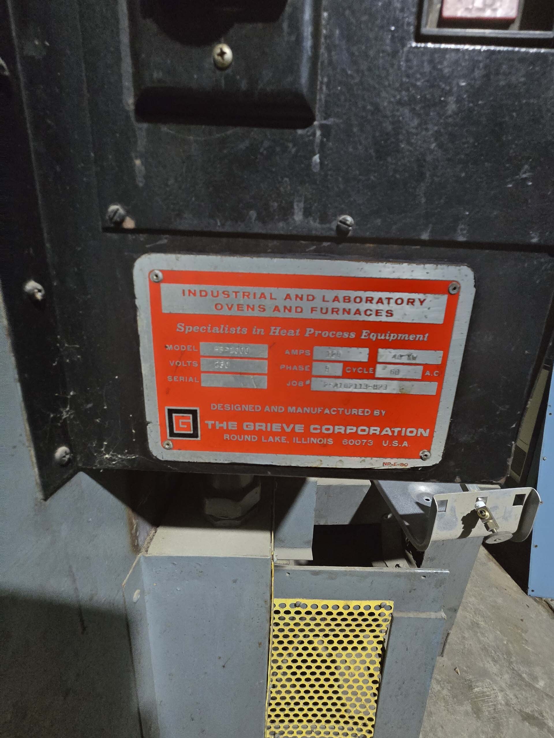 Foto Verwendet GRIEVE RF 5000 Zum Verkauf