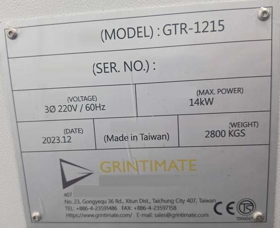 Foto Verwendet GRINTIMATE GTR-1215 Zum Verkauf