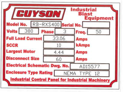 GUYSON RB-RXS-400 #9267566