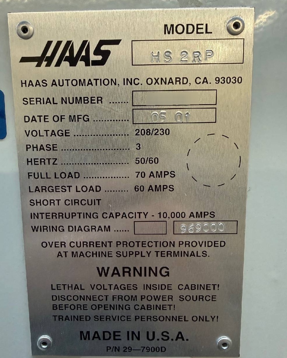フォト（写真） 使用される HAAS HS-2RP 販売のために