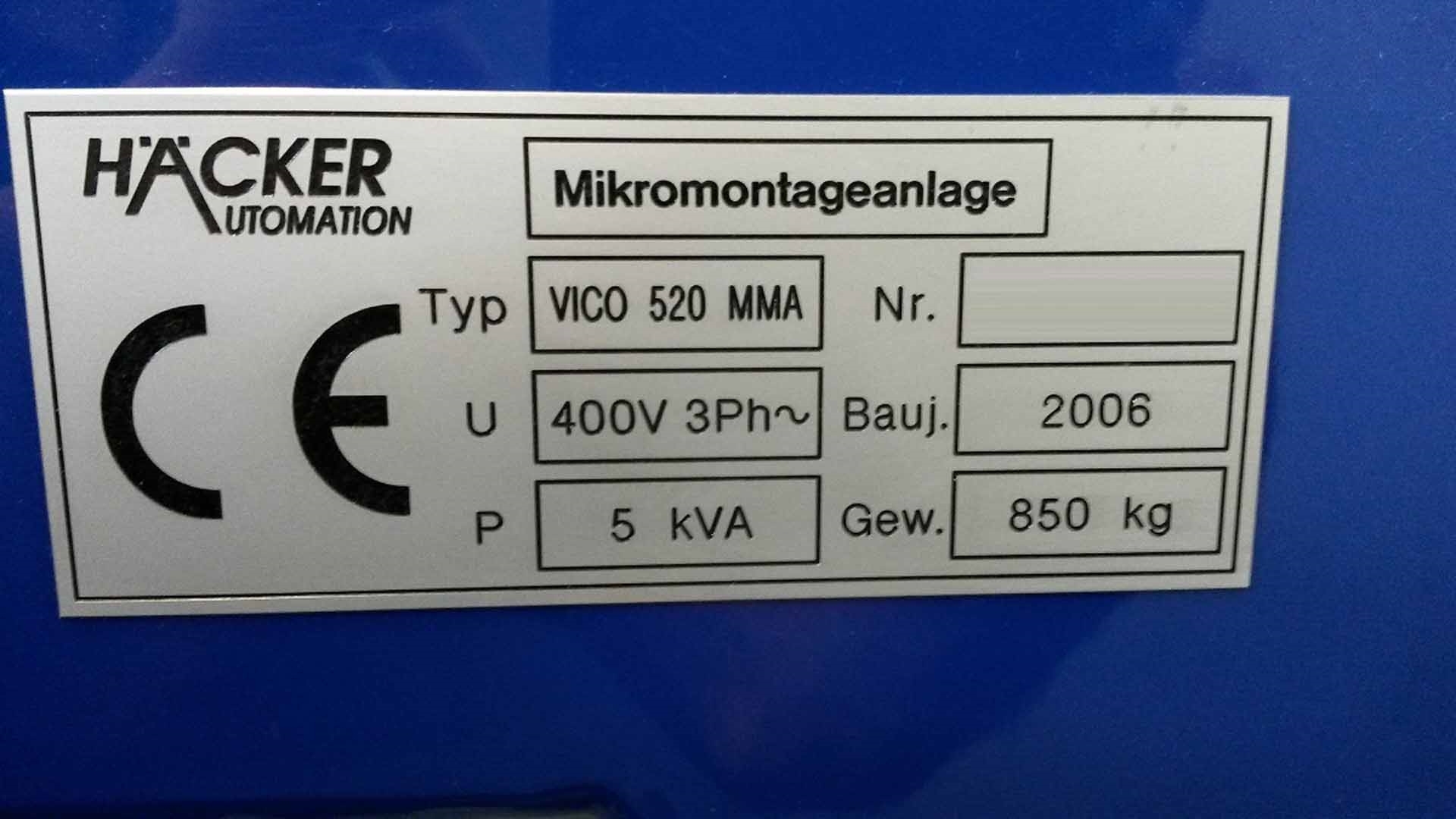 Foto Verwendet HACKER AUTOMATION VICO 520 MMA Zum Verkauf