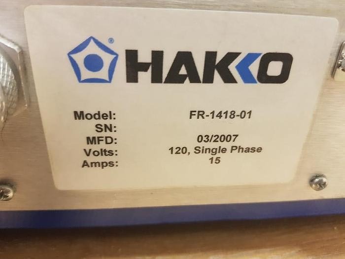 图为 已使用的 HAKKO FR-1418-01 待售