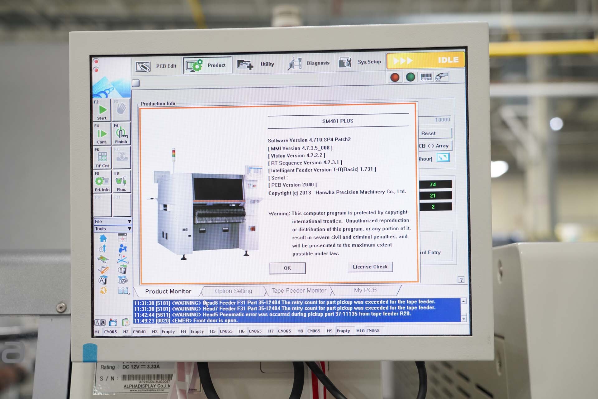 사진 사용됨 HANWHA SM-481 Plus 판매용