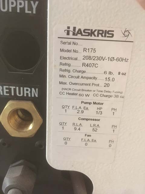 Photo Used HASKRIS R175 For Sale