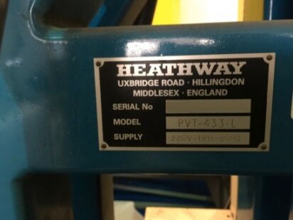 Heathway Pvt 433 L Used For Sale Price Buy From Cae