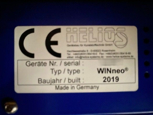Foto Verwendet HELIOS WINneo Zum Verkauf