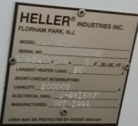 Photo Used HELLER 1700 For Sale