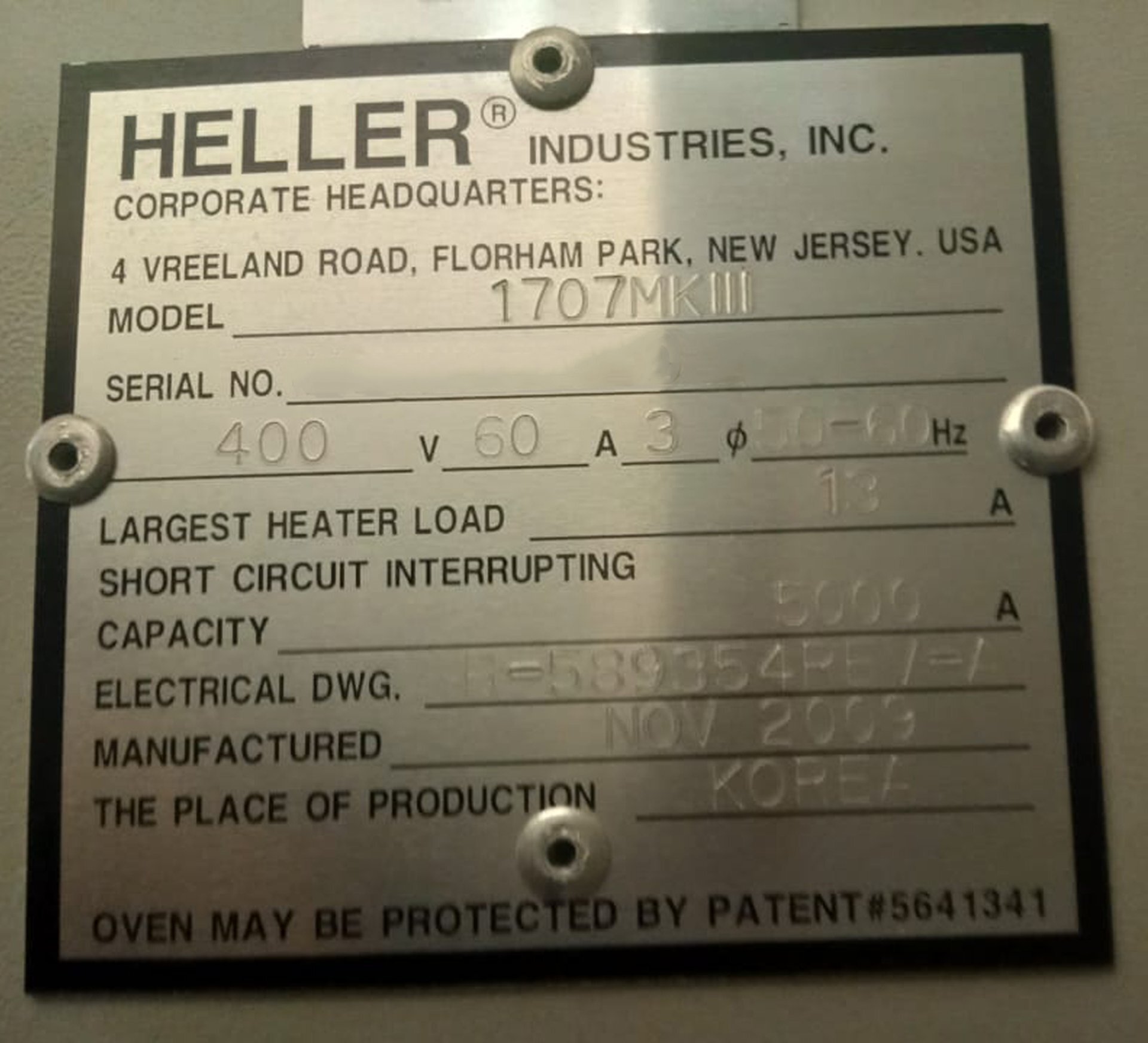Photo Used HELLER 1707 MKIII For Sale
