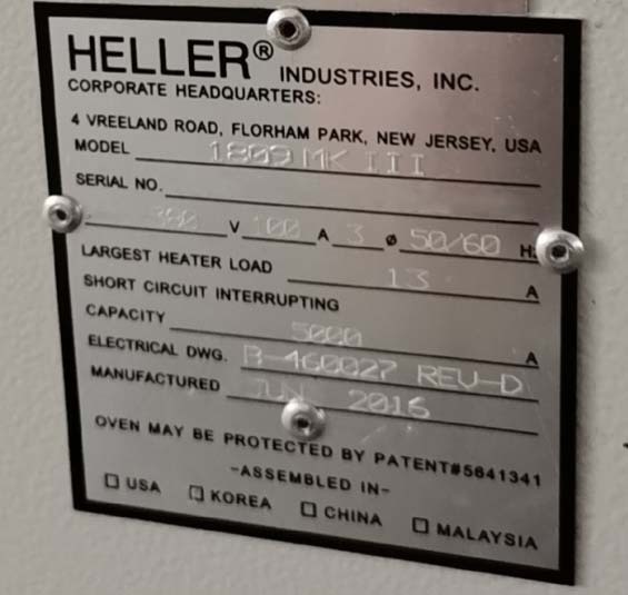 Photo Used HELLER 1809 MKIII For Sale