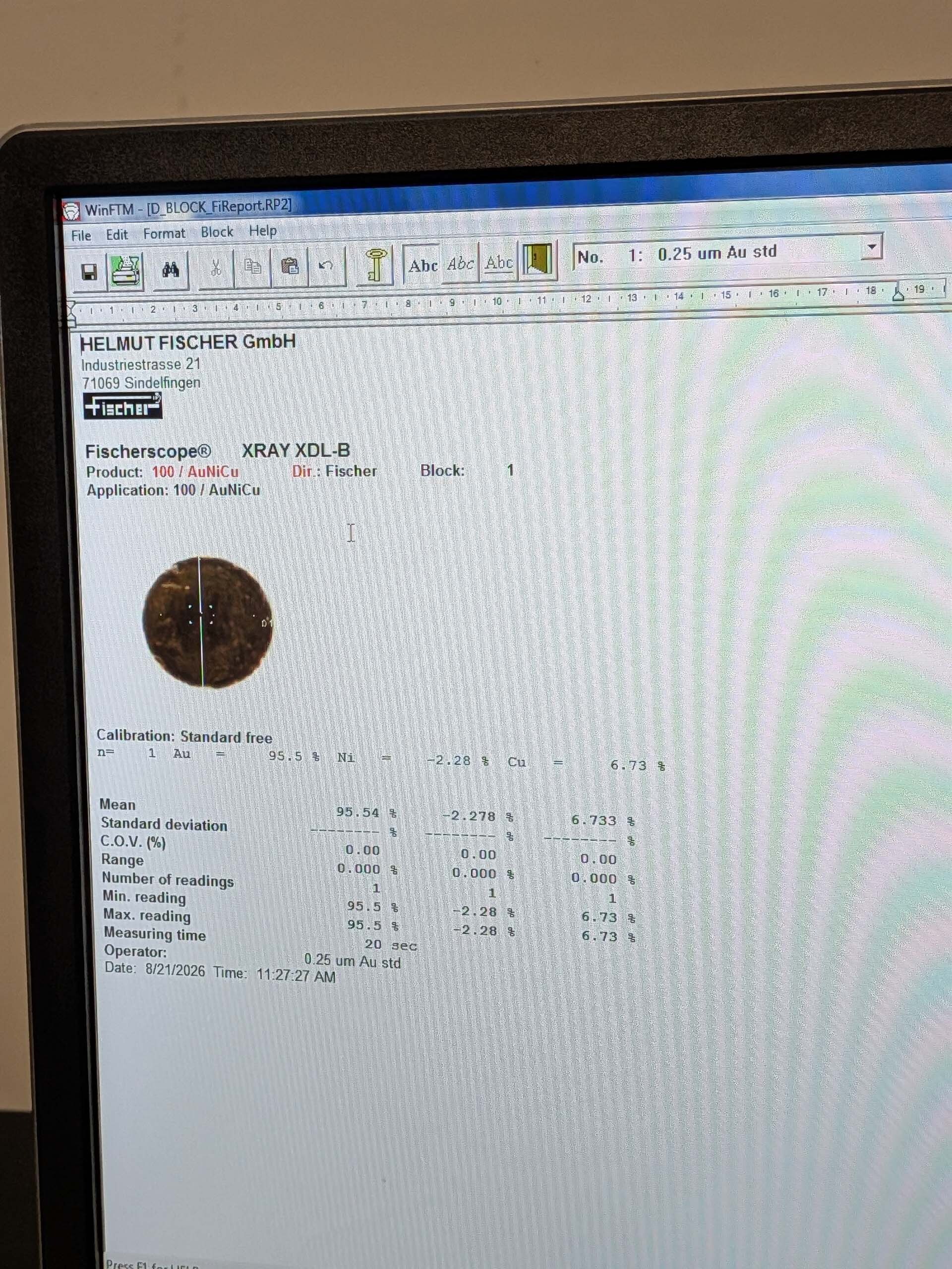 사진 사용됨 HELMUT FISCHER / FISCHERSCOPE XDL-PCB 210 판매용