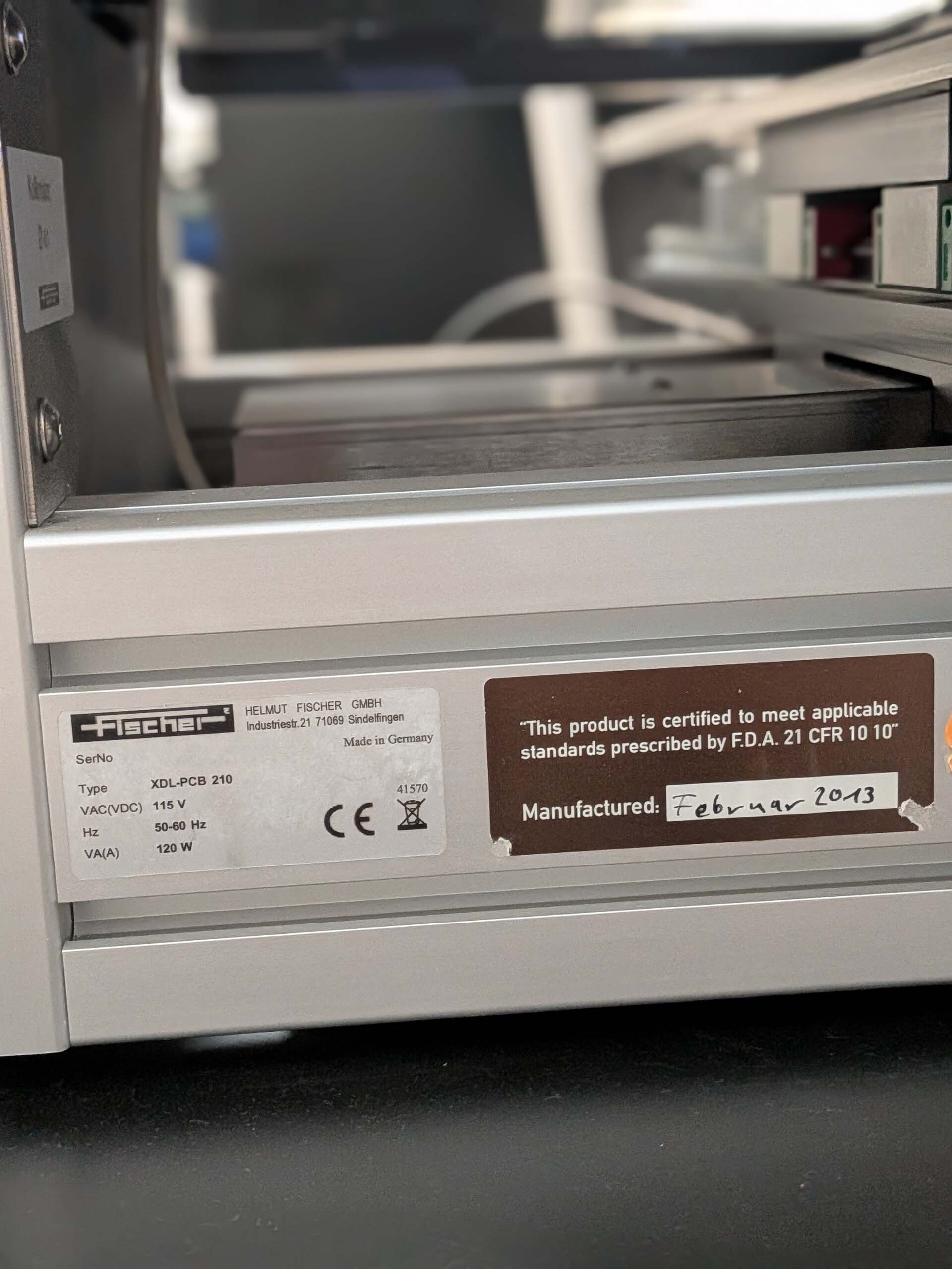 사진 사용됨 HELMUT FISCHER / FISCHERSCOPE XDL-PCB 210 판매용
