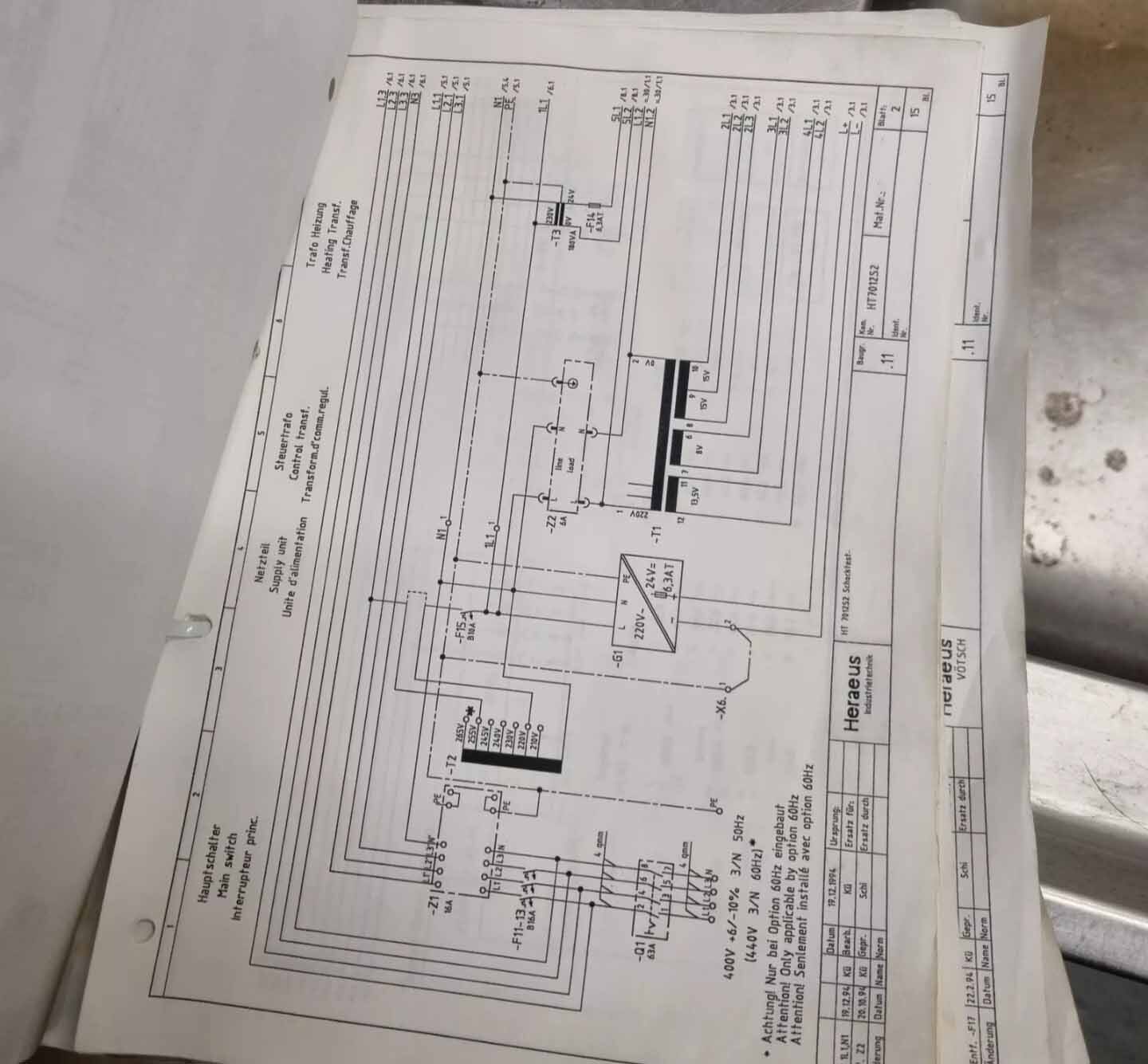 图为 已使用的 HERAEUS / VOTSCH HT 7012S2 待售
