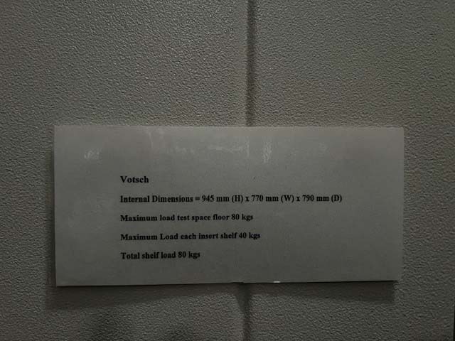 圖為 已使用的 HERAEUS / VOTSCH VC 4060 待售