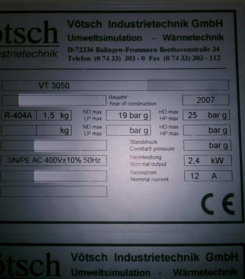 图为 已使用的 HERAEUS / VOTSCH VT 3050 待售